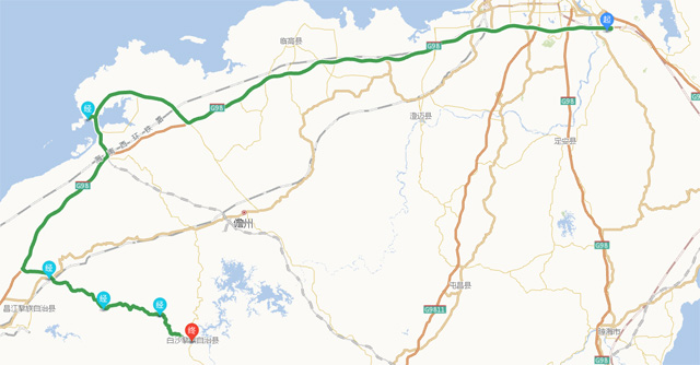 海口美蘭機場至白沙城際巴士乘車地點及時間